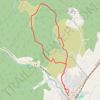 Itinéraire Meysse, distance, dénivelé, altitude, carte, profil, trace GPS
