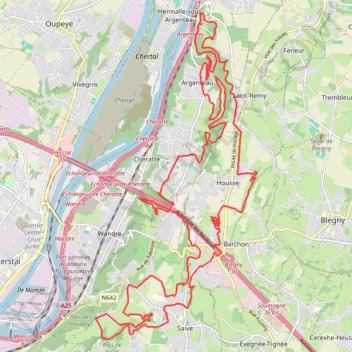 Itinéraire 35km, distance, dénivelé, altitude, carte, profil, trace GPS