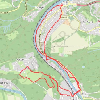 Itinéraire Marche Tilf, distance, dénivelé, altitude, carte, profil, trace GPS