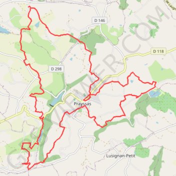 Itinéraire Randonnée entre Lot et Garonne, distance, dénivelé, altitude, carte, profil, trace GPS