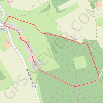 Itinéraire Circuit du prêtre - Rétonval, distance, dénivelé, altitude, carte, profil, trace GPS
