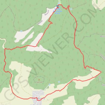 Itinéraire Les Hauteurs de CLEMENCEY, distance, dénivelé, altitude, carte, profil, trace GPS