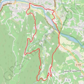 Itinéraire Circuit des Fontaines, distance, dénivelé, altitude, carte, profil, trace GPS