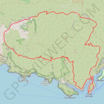 Itinéraire Gardiole - Chaudronniers, distance, dénivelé, altitude, carte, profil, trace GPS