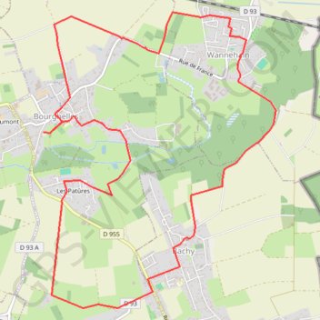 Itinéraire Tracé aménagé B W 11,8, distance, dénivelé, altitude, carte, profil, trace GPS