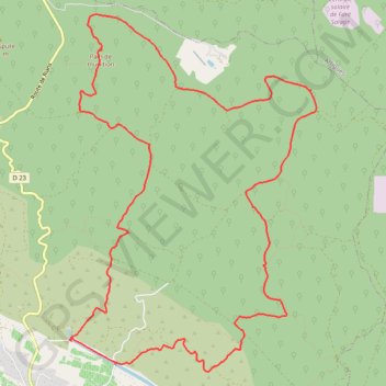 Itinéraire Pourrières La Palière, distance, dénivelé, altitude, carte, profil, trace GPS