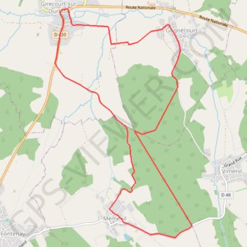 Itinéraire Chemins du Cœur des Vosges - La Haie de Dessus, distance, dénivelé, altitude, carte, profil, trace GPS