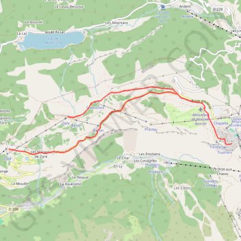 Itinéraire Super Morzine, distance, dénivelé, altitude, carte, profil, trace GPS