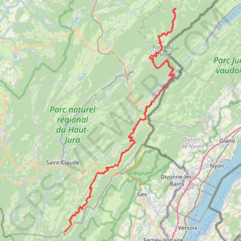Itinéraire Xtraordinaire Traversée du Jura-16114905, distance, dénivelé, altitude, carte, profil, trace GPS