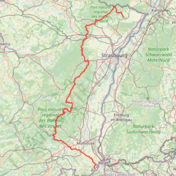 Itinéraire GR531_1, distance, dénivelé, altitude, carte, profil, trace GPS