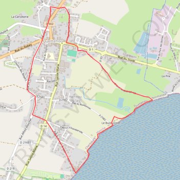 Itinéraire 5km, distance, dénivelé, altitude, carte, profil, trace GPS