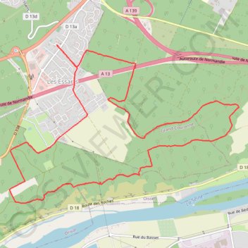 Itinéraire Rando les Essarts, distance, dénivelé, altitude, carte, profil, trace GPS