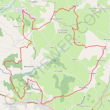 Itinéraire Montagnes du Matin - Essertines-en-Donzy, distance, dénivelé, altitude, carte, profil, trace GPS