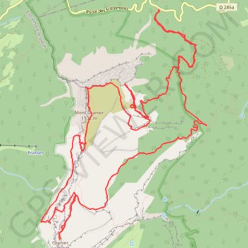 Itinéraire Cuvée des Ours - Arche du Granier, distance, dénivelé, altitude, carte, profil, trace GPS