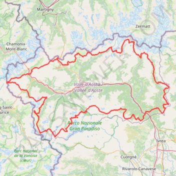 Itinéraire TORdesGlaciers V7.0 - UP2025, distance, dénivelé, altitude, carte, profil, trace GPS