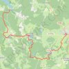 Itinéraire Circuit dans le Morvan Etape 1, distance, dénivelé, altitude, carte, profil, trace GPS