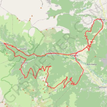 Itinéraire Lunga val Po (Val Po ), distance, dénivelé, altitude, carte, profil, trace GPS
