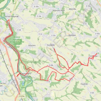 Itinéraire Vtt corr lacroix, distance, dénivelé, altitude, carte, profil, trace GPS