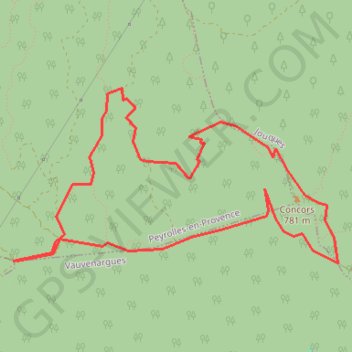 Itinéraire Thermes de judas concors, distance, dénivelé, altitude, carte, profil, trace GPS
