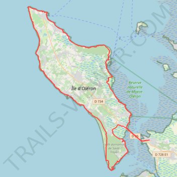 Itinéraire tour de l\'ile d\'oléron_1, distance, dénivelé, altitude, carte, profil, trace GPS