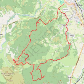 Itinéraire Enduro de Bugangue, distance, dénivelé, altitude, carte, profil, trace GPS