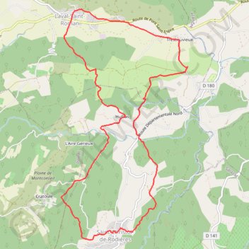 Itinéraire Trescouvieux - Saint-Christol-de-Rodières, distance, dénivelé, altitude, carte, profil, trace GPS