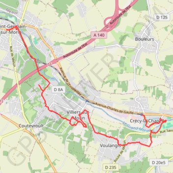 Itinéraire Randonnée de la Vallée des Peintres, distance, dénivelé, altitude, carte, profil, trace GPS