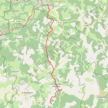 Itinéraire Chemin de Saint Guilhem - Etape 1, distance, dénivelé, altitude, carte, profil, trace GPS