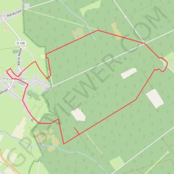 Itinéraire Circuit de Preux-au-Bois, distance, dénivelé, altitude, carte, profil, trace GPS