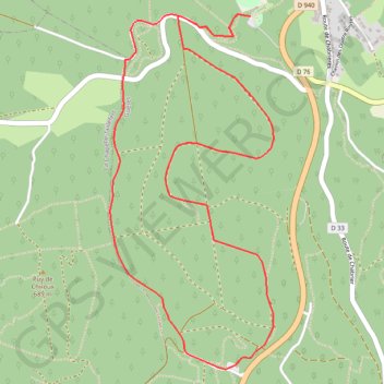 Itinéraire Chabrières - Guéret, distance, dénivelé, altitude, carte, profil, trace GPS