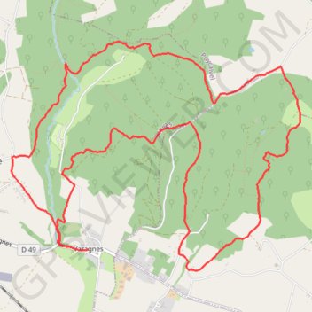 Itinéraire Rando les amis du semal, distance, dénivelé, altitude, carte, profil, trace GPS