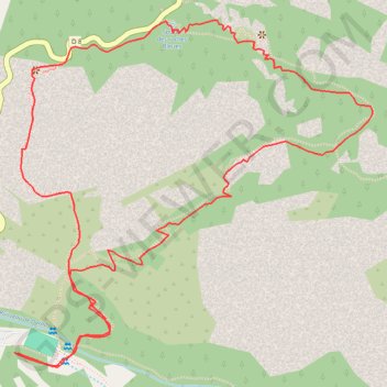 Itinéraire Les Roches Bleues, distance, dénivelé, altitude, carte, profil, trace GPS
