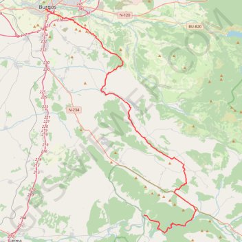 Itinéraire CID-1, distance, dénivelé, altitude, carte, profil, trace GPS