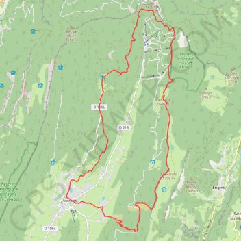 Itinéraire Single du Pas de Bellecombe - Autrans, distance, dénivelé, altitude, carte, profil, trace GPS