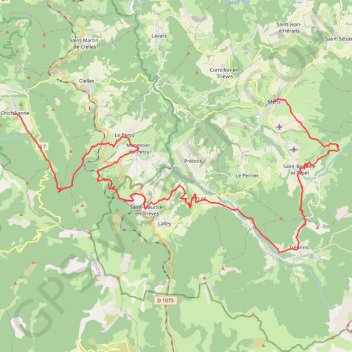 Itinéraire Trièves 2 bis-20077976, distance, dénivelé, altitude, carte, profil, trace GPS