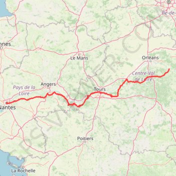 Itinéraire Track sur-la-route-des-chateaux-de-la-loire, distance, dénivelé, altitude, carte, profil, trace GPS