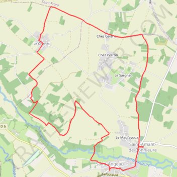Itinéraire 16-135, distance, dénivelé, altitude, carte, profil, trace GPS