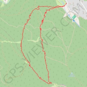 Itinéraire Le Bessat Randonnée Piste Bleue 4 Km, distance, dénivelé, altitude, carte, profil, trace GPS