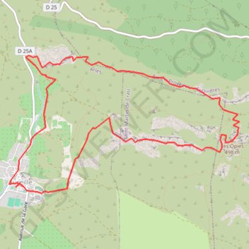 Itinéraire Aureille - crêtes des Civadières, distance, dénivelé, altitude, carte, profil, trace GPS