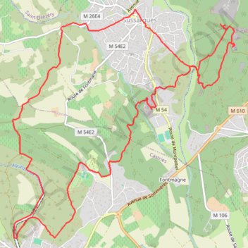 Itinéraire 15 févr. 2020 08:59:01 castries, distance, dénivelé, altitude, carte, profil, trace GPS