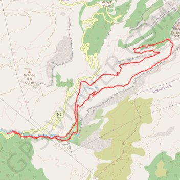 Itinéraire Falaise de Cugens, distance, dénivelé, altitude, carte, profil, trace GPS
