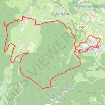 Itinéraire Randonnée en boucle depuis Saint-Bertrand-de-Comminges, distance, dénivelé, altitude, carte, profil, trace GPS