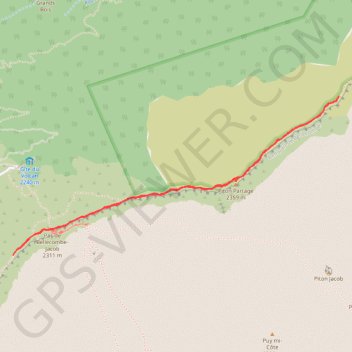 Itinéraire Randonnée pour observer la coulée de lave, distance, dénivelé, altitude, carte, profil, trace GPS