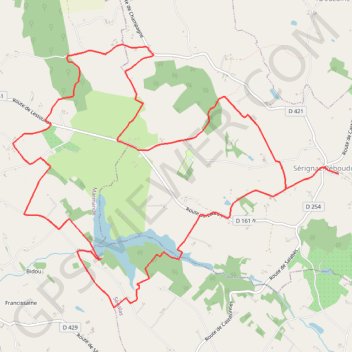 Itinéraire Lac des Graoussettes, randonnée sur les chemins de Guyenne - Ségalas, distance, dénivelé, altitude, carte, profil, trace GPS