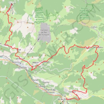 Itinéraire UltrAriege 2022 51 km, distance, dénivelé, altitude, carte, profil, trace GPS