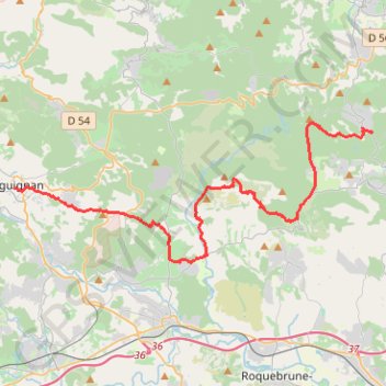 Itinéraire NM21-DraguignanstpaulV3, distance, dénivelé, altitude, carte, profil, trace GPS