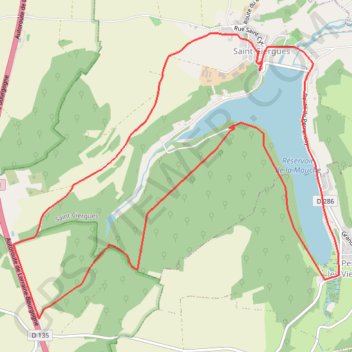 Itinéraire Saint Ciergues bois Chauvelin, distance, dénivelé, altitude, carte, profil, trace GPS