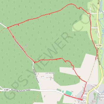 Itinéraire La Boucle de Maine Moulin, distance, dénivelé, altitude, carte, profil, trace GPS