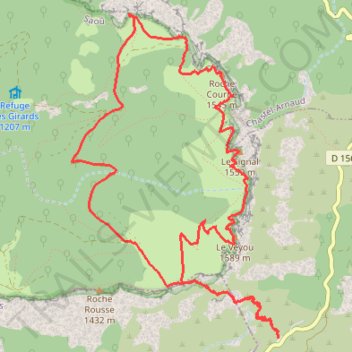 Itinéraire 3 becs, distance, dénivelé, altitude, carte, profil, trace GPS