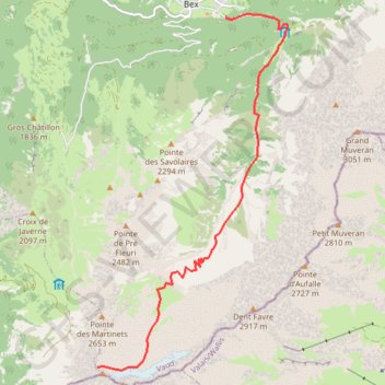 Itinéraire Col Champion, distance, dénivelé, altitude, carte, profil, trace GPS
